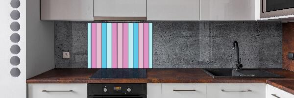 Panel de pared de cocina Rayas de colores