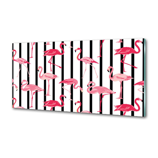 Panel antisalpicaduras flamencos rayados