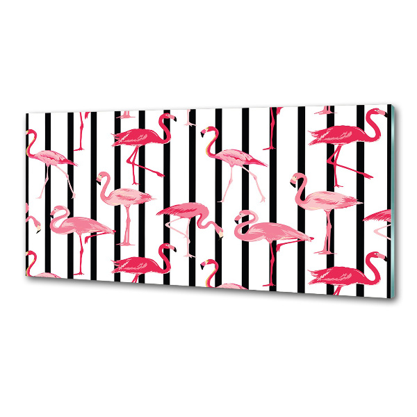 Panel antisalpicaduras flamencos rayados