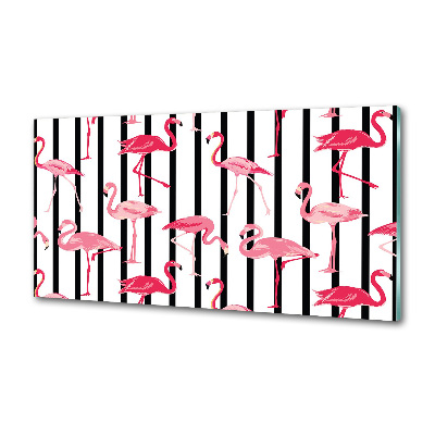 Panel antisalpicaduras flamencos rayados