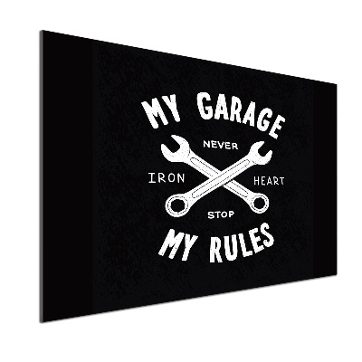 Panel para cocina Mi garaje