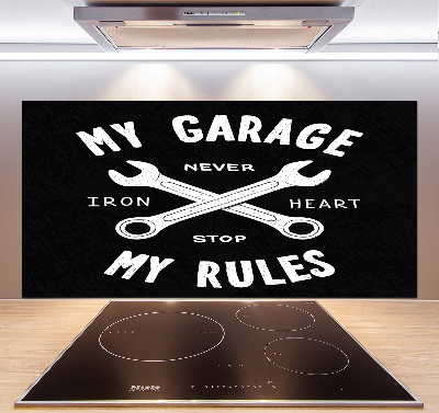 Panel para cocina Mi garaje