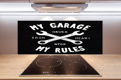 Panel para cocina Mi garaje