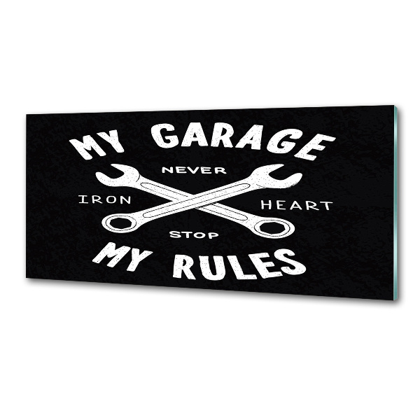 Panel para cocina Mi garaje