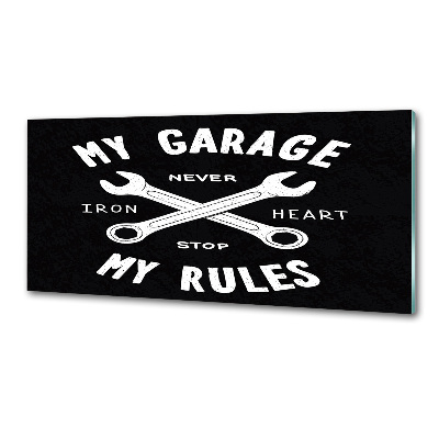 Panel para cocina Mi garaje