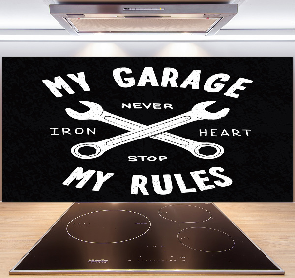 Panel para cocina Mi garaje