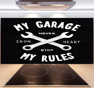 Panel para cocina Mi garaje