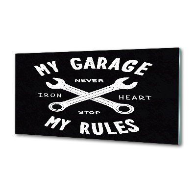 Panel para cocina Mi garaje