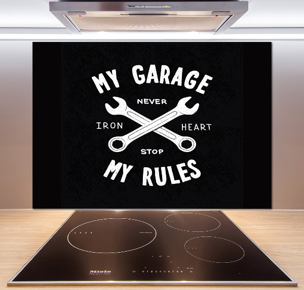 Panel para cocina Mi garaje