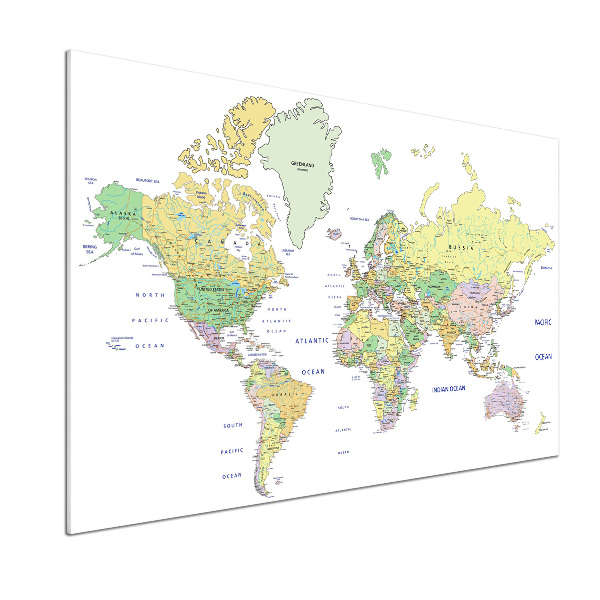Salpicadero para cocina Mapa del mundo