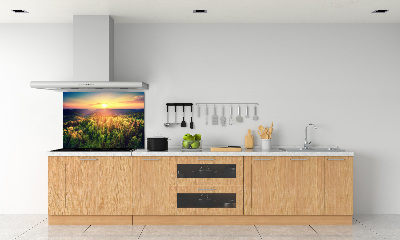 Panel para cocina Atardecer en el bosque