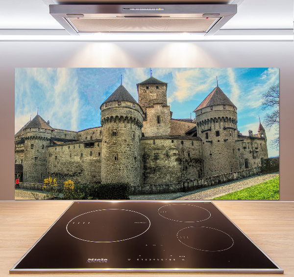 Panel para cocina Un castillo en Suiza