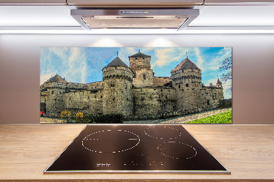 Panel para cocina Un castillo en Suiza
