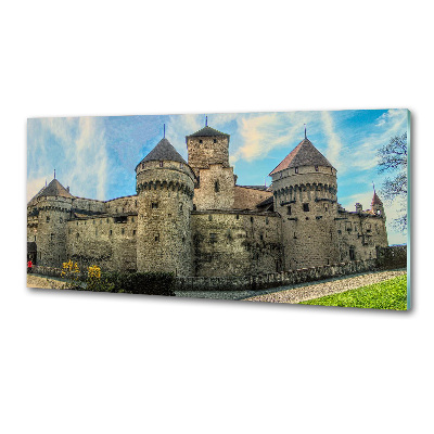 Panel para cocina Un castillo en Suiza