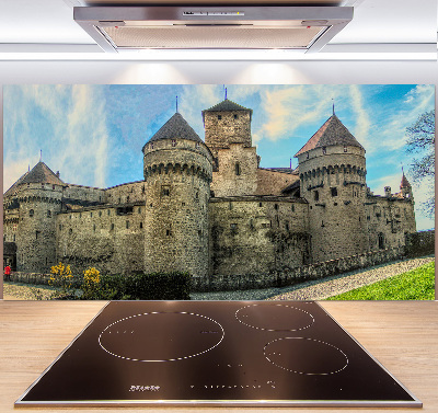 Panel para cocina Un castillo en Suiza