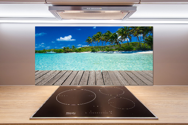 Salpicadero de cocina Playa tropical