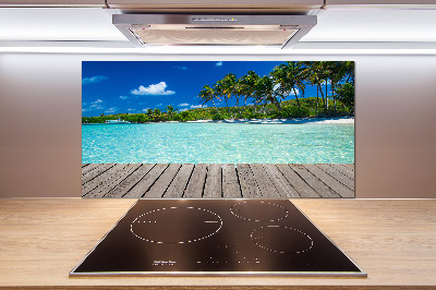 Panel do kuchni Tropikalna plaża