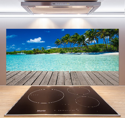 Salpicadero de cocina Playa tropical