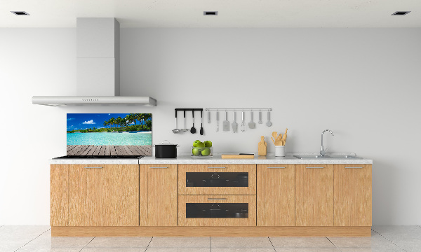 Salpicadero de cocina Playa tropical