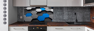 Salpicadero para cocina Abstracción 3D