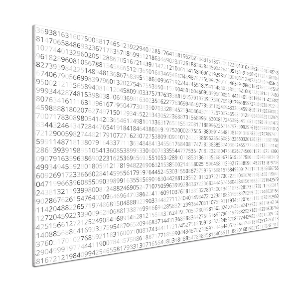 Panel para cocina Código binario