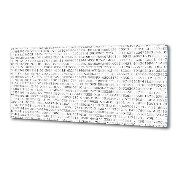 Panel para cocina Código binario