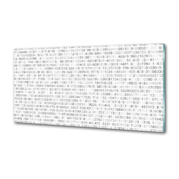 Panel para cocina Código binario