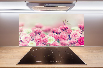 Salpicadero para cocina flores de rosa silvestre