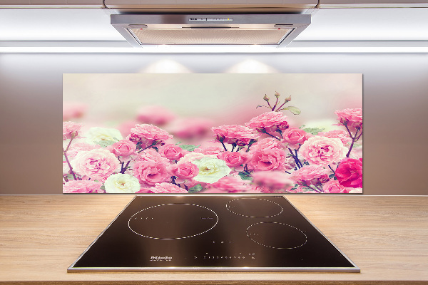 Salpicadero para cocina flores de rosa silvestre