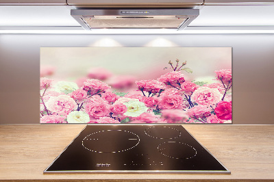 Salpicadero para cocina flores de rosa silvestre