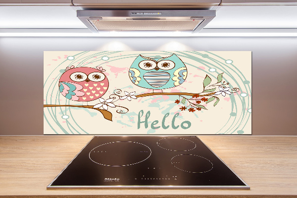 Salpicadero para cocina Búhos