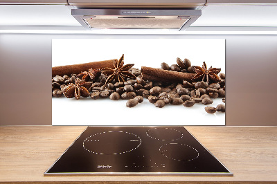Panel para cocina Granos de café con canela
