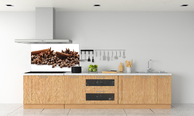 Panel para cocina Granos de café con canela