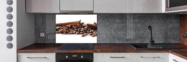 Panel para cocina Granos de café con canela