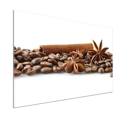 Salpicadero para cocina Granos de café con canela