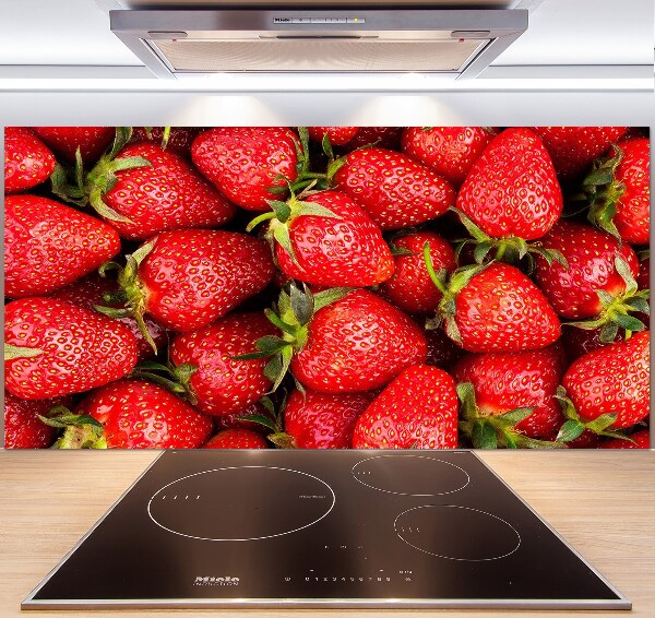 Panel de pared de cocina fresas