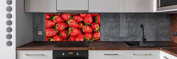 Panel de pared de cocina fresas
