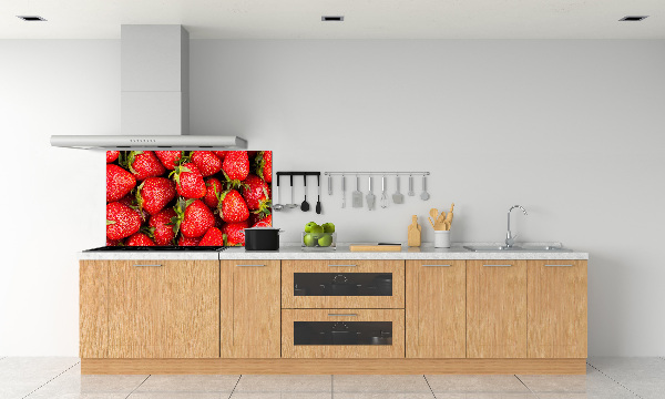 Panel de pared de cocina fresas