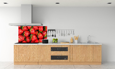 Panel de pared de cocina fresas