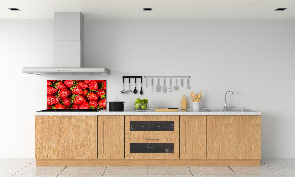 Panel de pared de cocina fresas