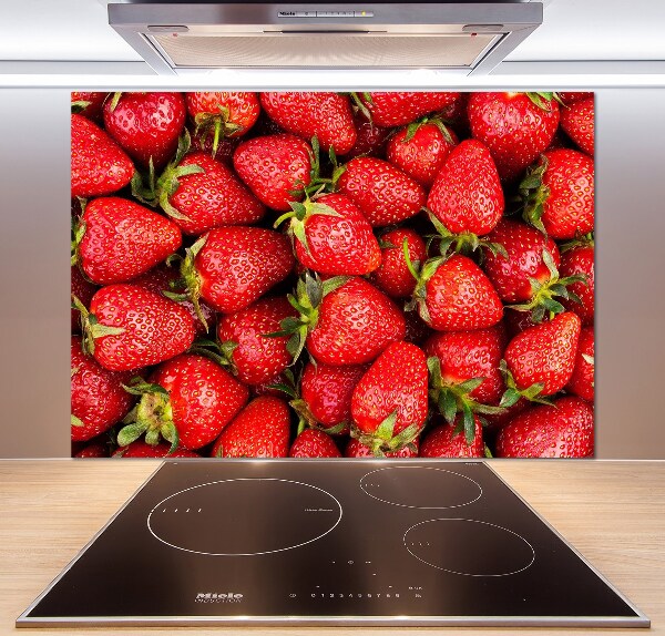 Panel de pared de cocina fresas
