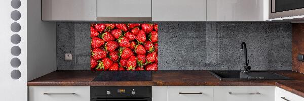 Panel de pared de cocina fresas