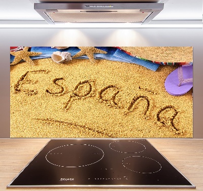Panel de pared de cocina Inscripción de España