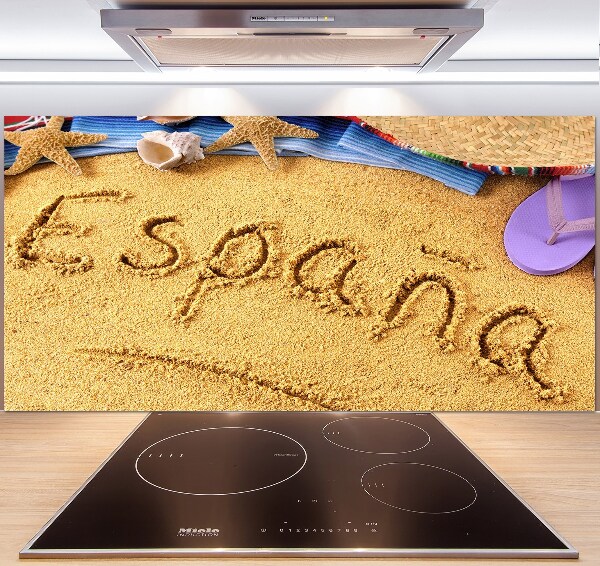 Panel de pared de cocina Inscripción de España