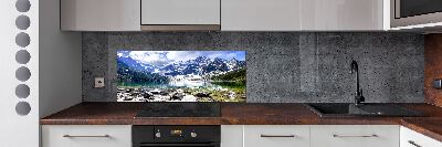 Panel de pared de cocina El ojo de mar de los montes Tatra
