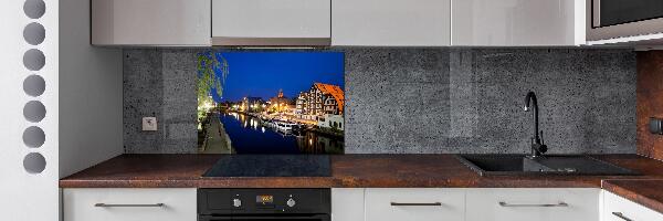 Panel antisalpicaduras Bydgoszcz de noche
