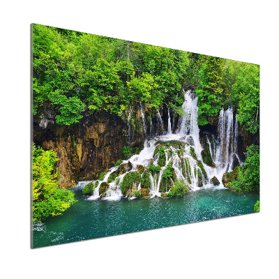 Salpicadero para cocina Cascada en las montañas