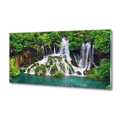 Salpicadero para cocina Cascada en las montañas