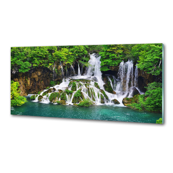 Salpicadero para cocina Cascada en las montañas