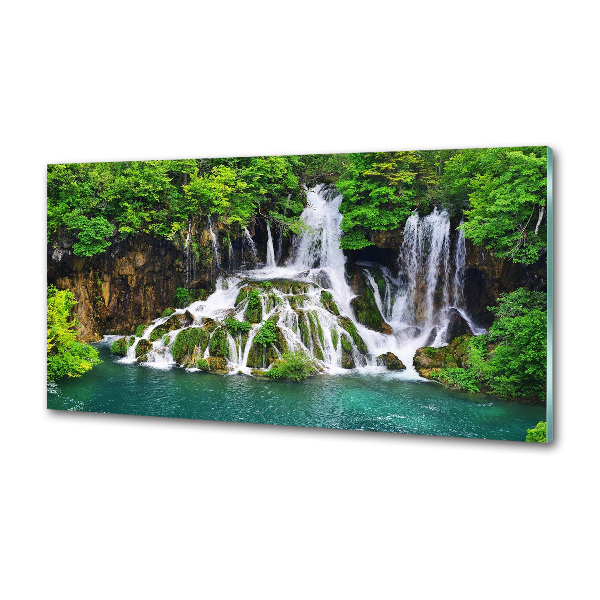 Salpicadero para cocina Cascada en las montañas